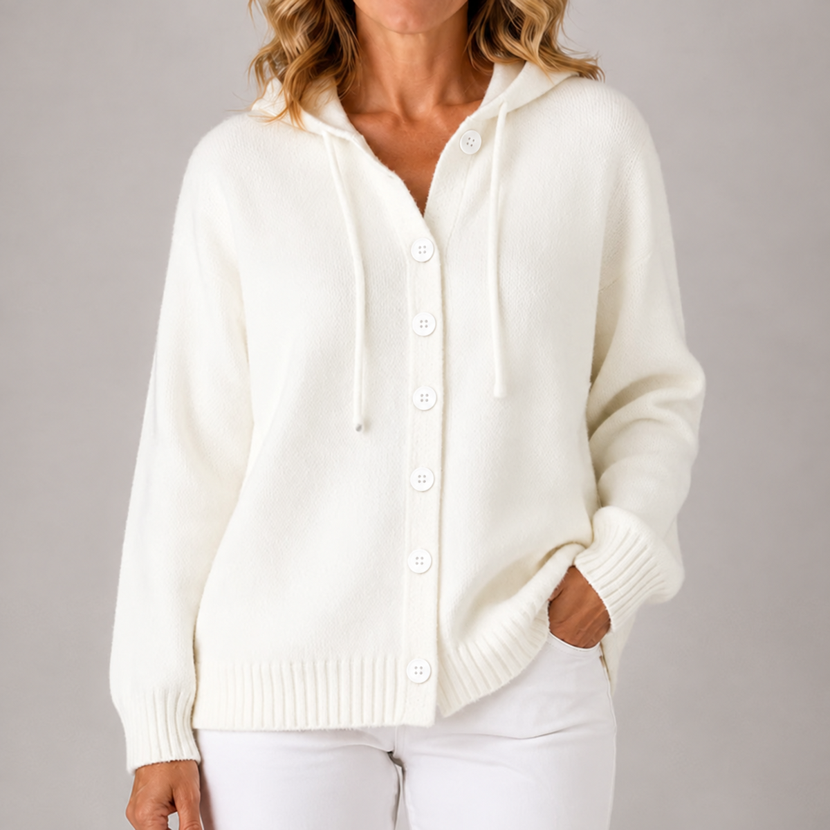 Bella | Women's Cozy Hooded Knit Cardigan