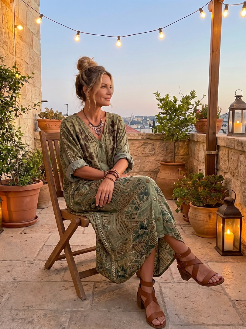 Aleta | Women's Button Front Oversized Pocket Maxi Dress
