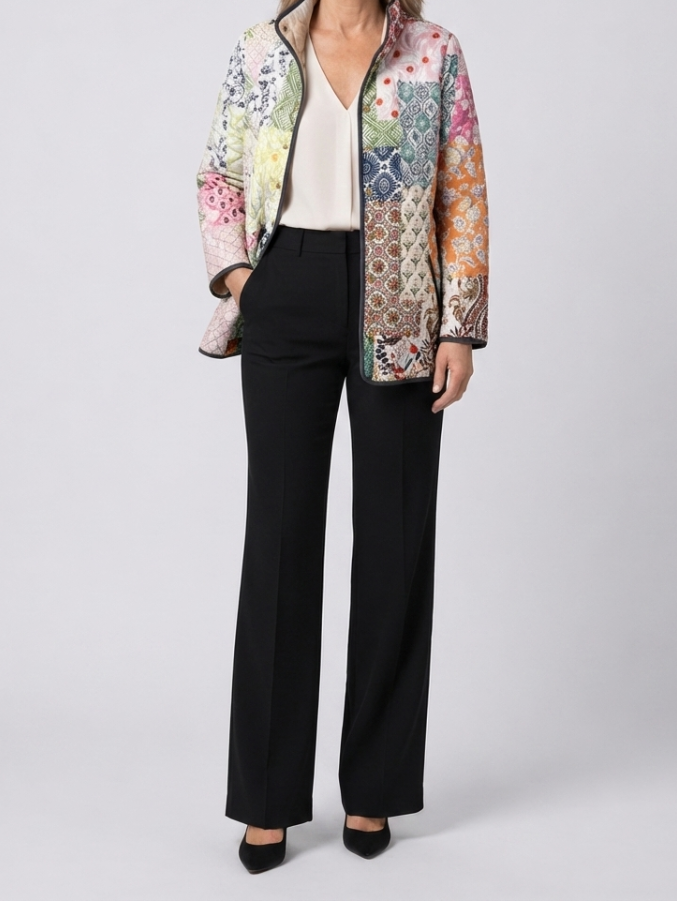 Gabriella | Women's Floral Print Quilted Jacket