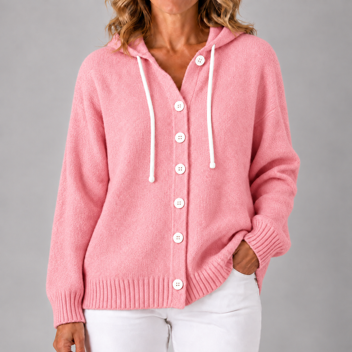 Bella | Women's Cozy Hooded Knit Cardigan