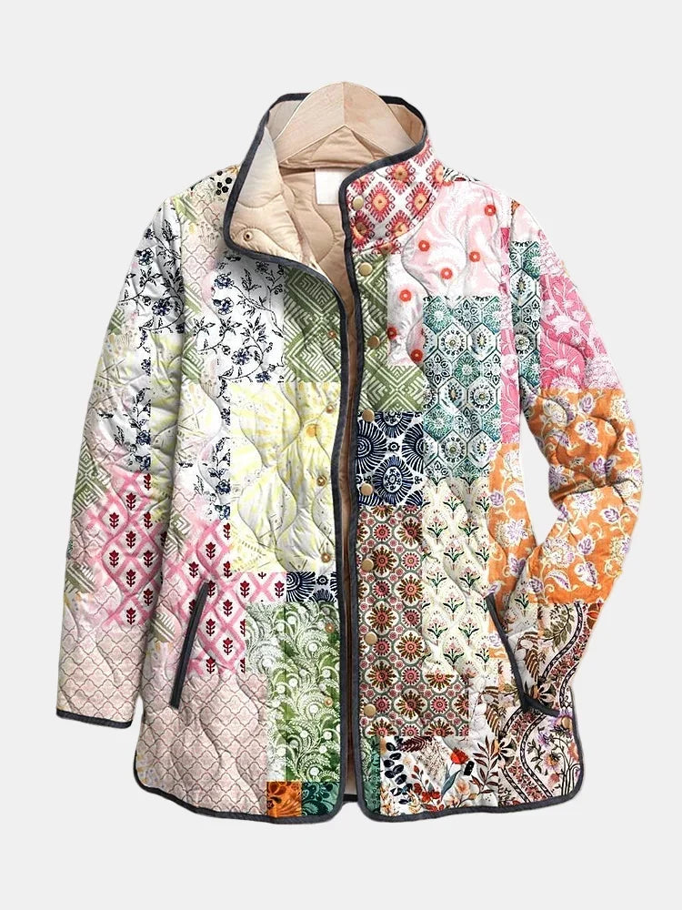 Gabriella | Women's Floral Print Quilted Jacket