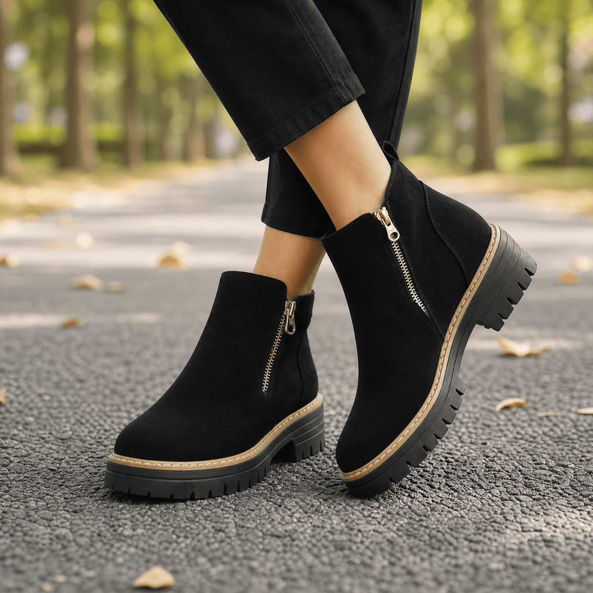 Carol | Side Zip Ankle Boots