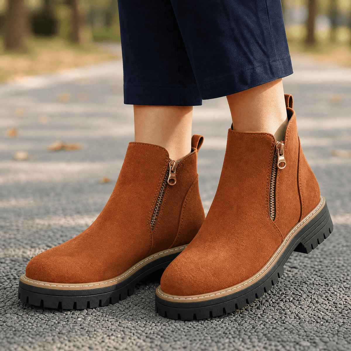 Carol | Side Zip Ankle Boots