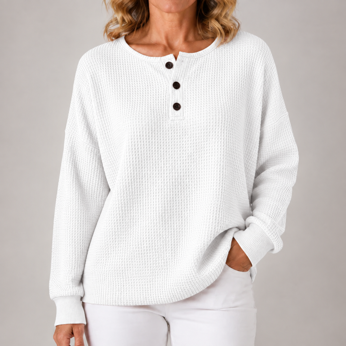 Juniper | Women's Cozy Waffle Knit Pullover