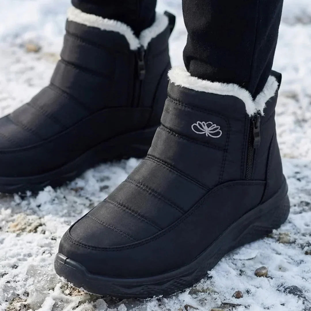 Jess | Women’s Quilted Side Zip Winter Ankle Boots