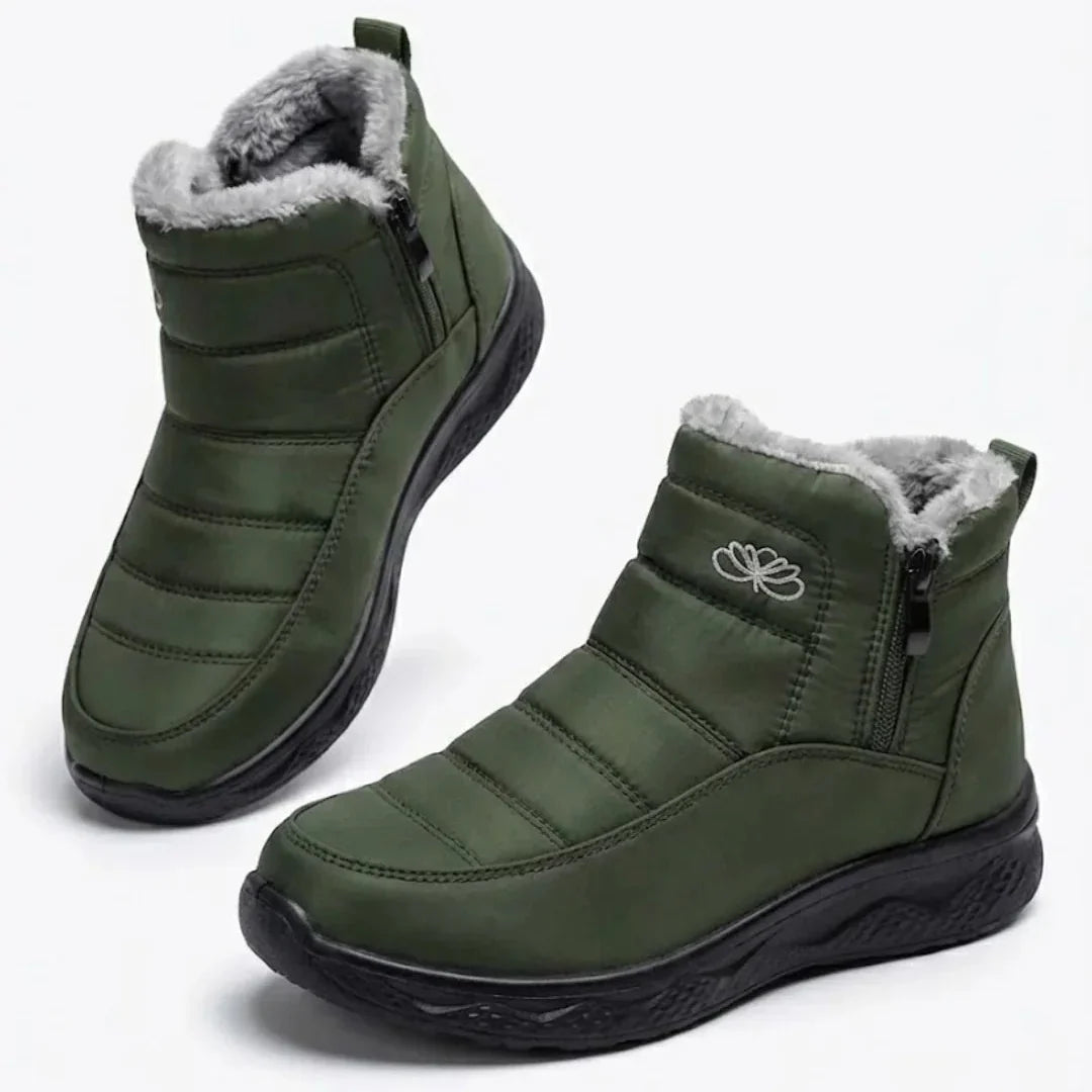Jess | Women’s Quilted Side Zip Winter Ankle Boots