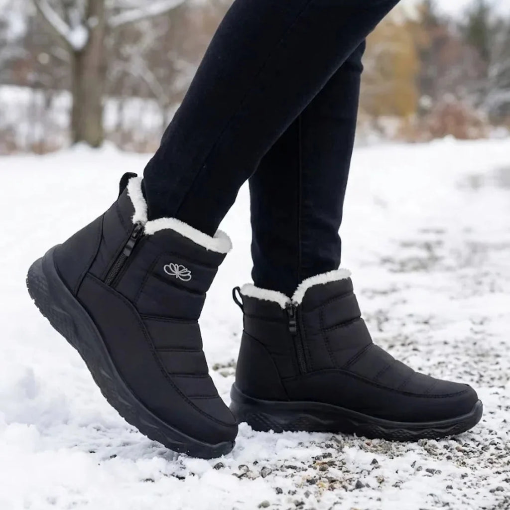 Jess | Women’s Quilted Side Zip Winter Ankle Boots