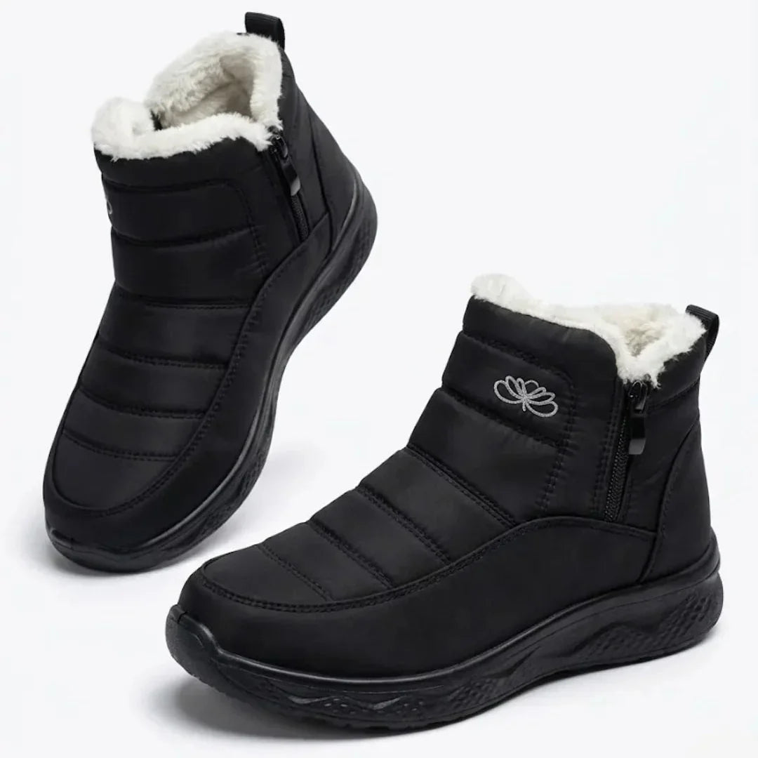 Jess | Women’s Quilted Side Zip Winter Ankle Boots