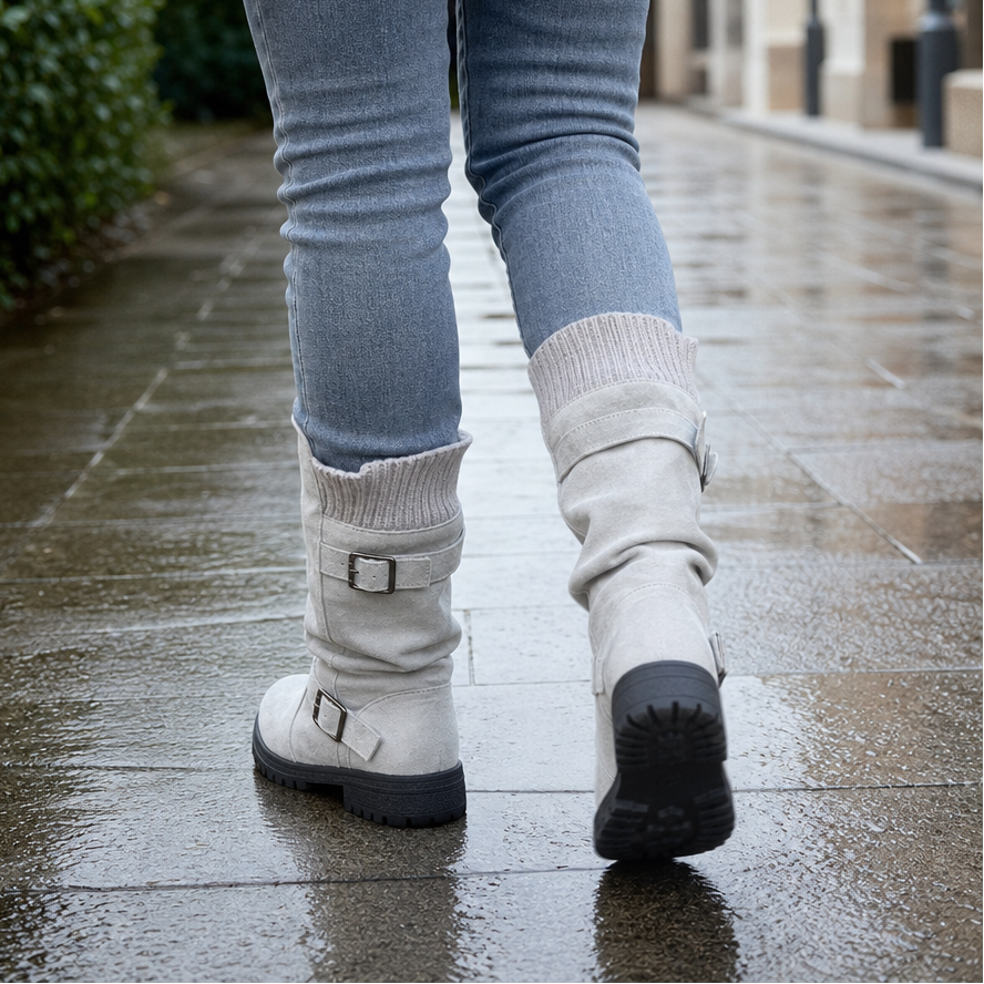 Nancy | Buckle Mid-Calf Boots
